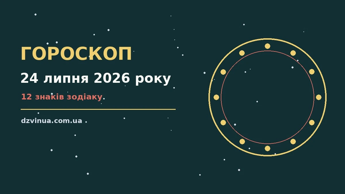 Гороскоп на 24 липня 2026 року: фінанси, кар'єра і стосунки
