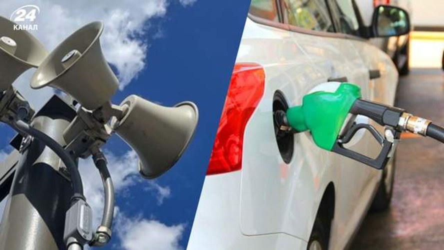 Автозаправна станція у Коростенському районі Житомирської області під час повітряної тривоги