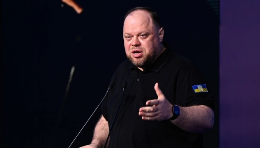 Руслан Стефанчук під час засідання Верховної Ради