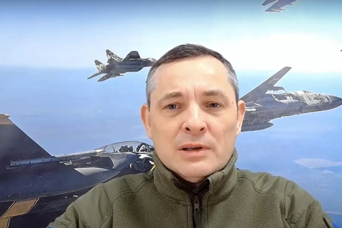 Скріншот етеру телемарафону з коментарем Юрія Ігната щодо ударів реактивних БПЛА по Києву