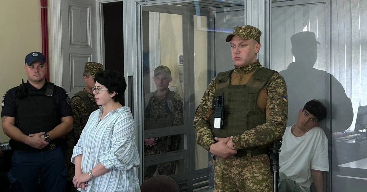 Адвокатка Діана Кара та обвинувачений В'ячеслав Зінченко у Шевченківському суді Львова