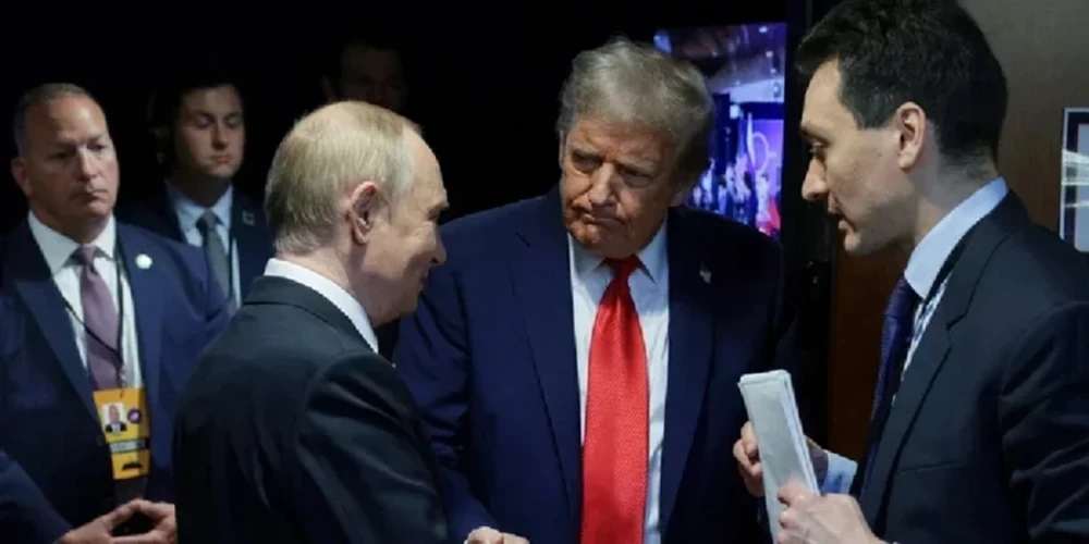 Президент США Дональд Трамп і російський диктатор Володимир Путін